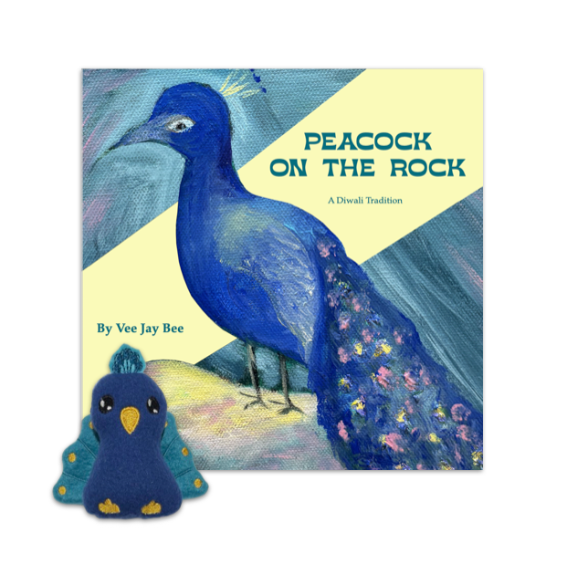 Peacock on a Rock - A Diwali Tradition (1 Book + Mini Plushie)