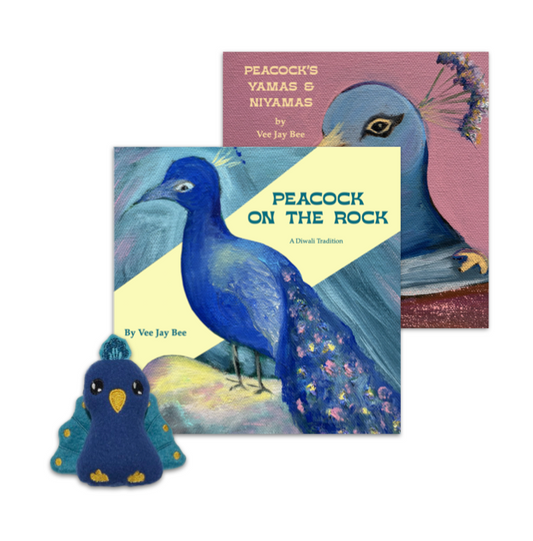 Peacock on the Rock - A Diwali Tradition (2 Books + Mini Plushie)