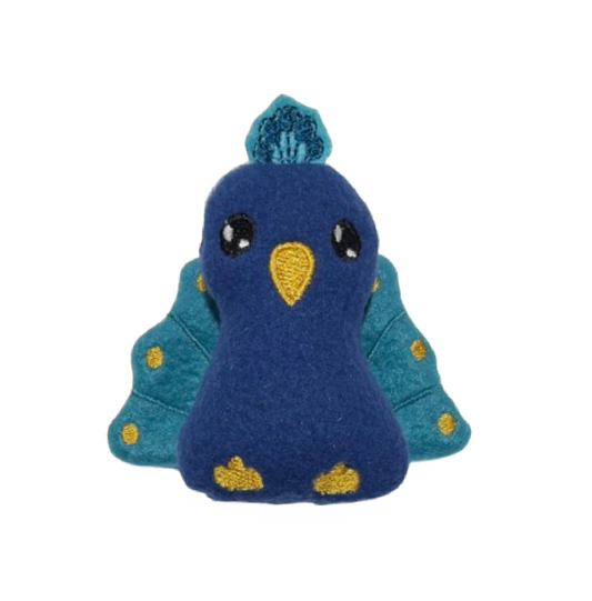 Palm Sized Peacock Plushie (companion to books)